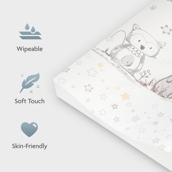 Wickelmulde Wave, Häschen & Eule