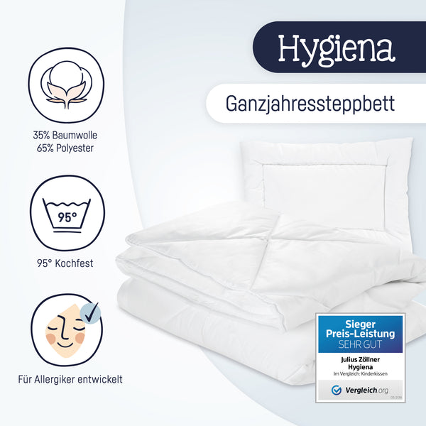 Kindersteppbett-Set, Hygiena