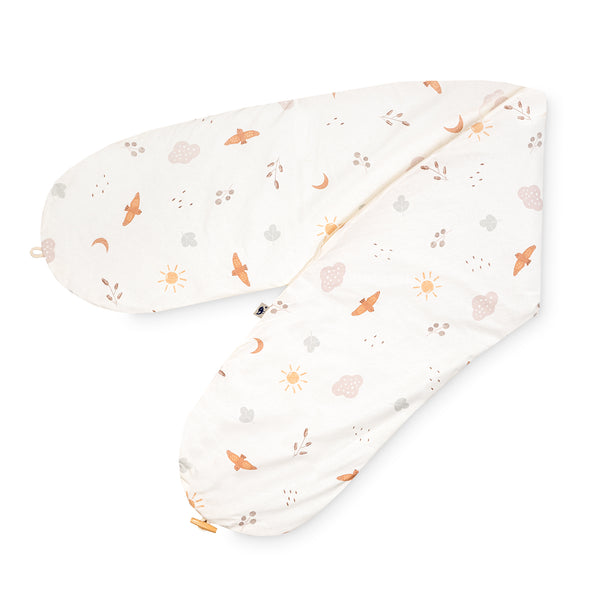 Nursing pillow cover with button, Organic Night & Day