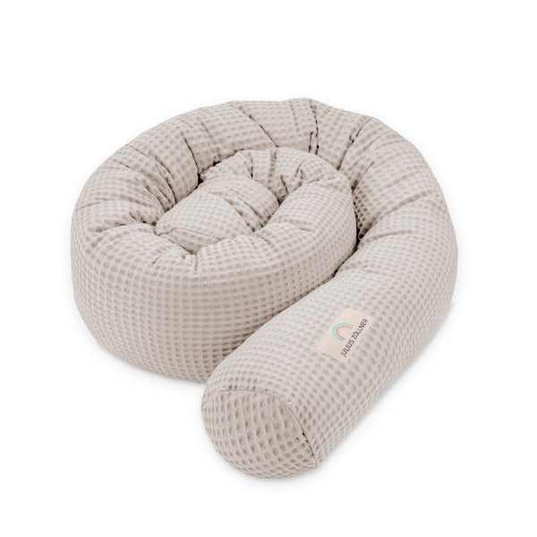 Bed snake waffle piqué Seashell