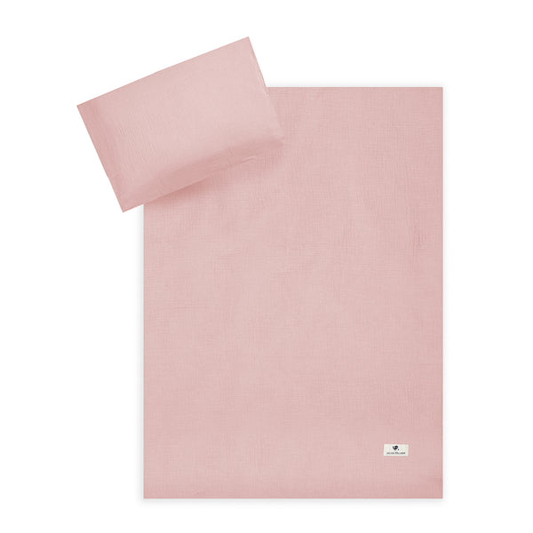 Bettwäsche aus Baumwollmusselin, Dusty Rose