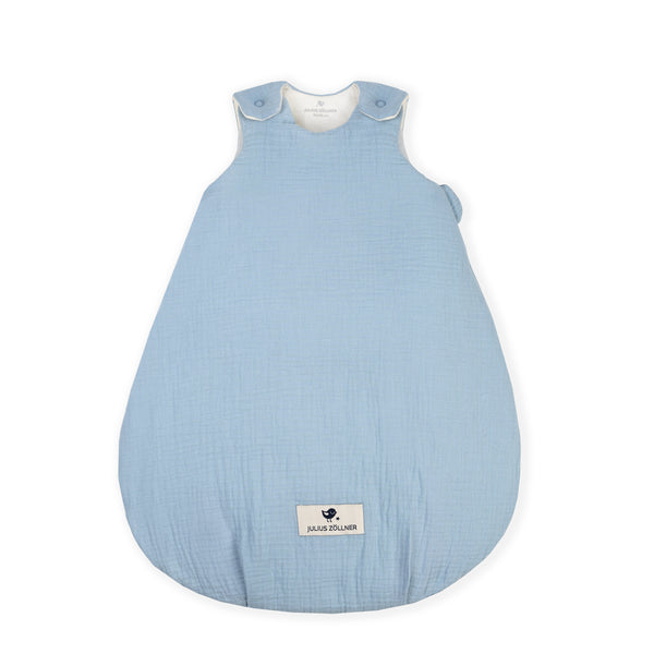 Muslin baby sleeping bag, denim