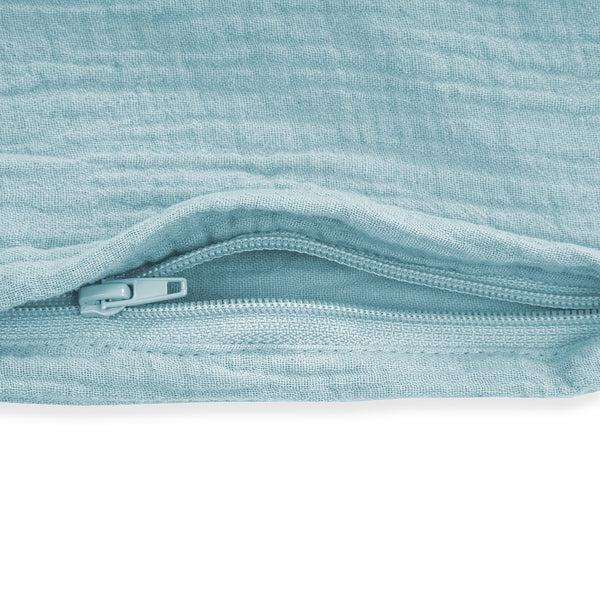 Cotton muslin bed linen, denim