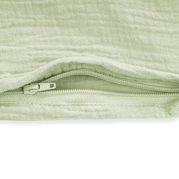 Bettwäsche aus Baumwollmusselin, lime