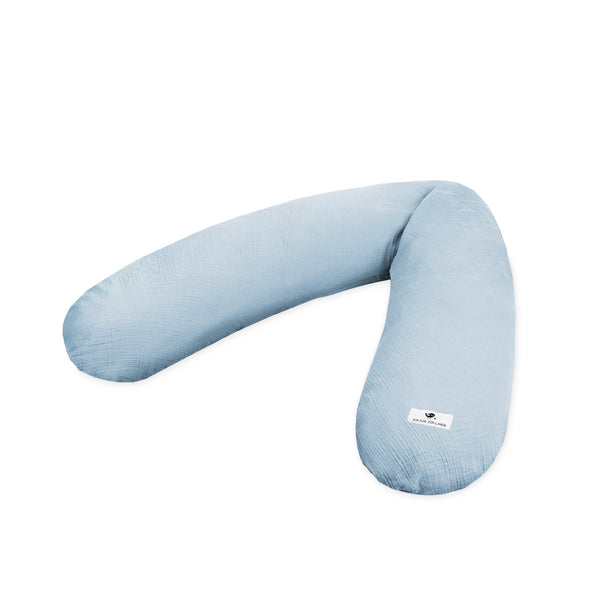 Nursing pillow made of cotton muslin denim