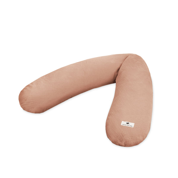 Nursing pillow made of cotton muslin dune