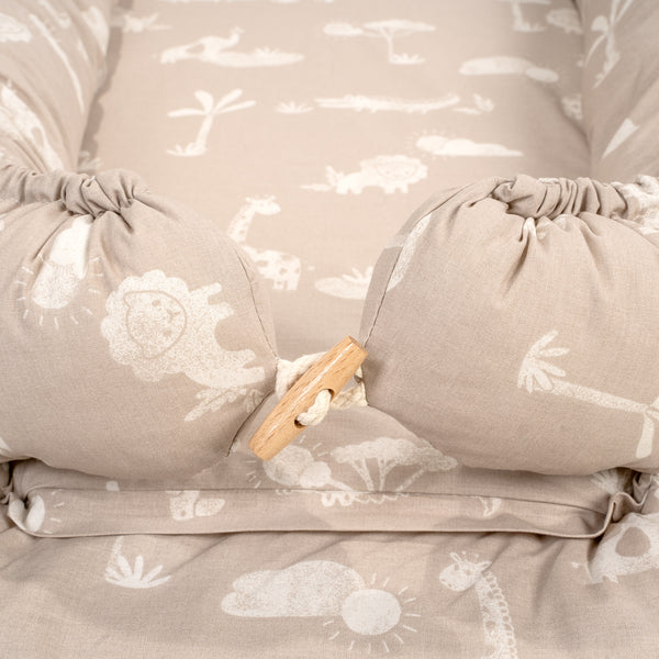 Organic cuddle nest NIDO MAX, Jungle Dream