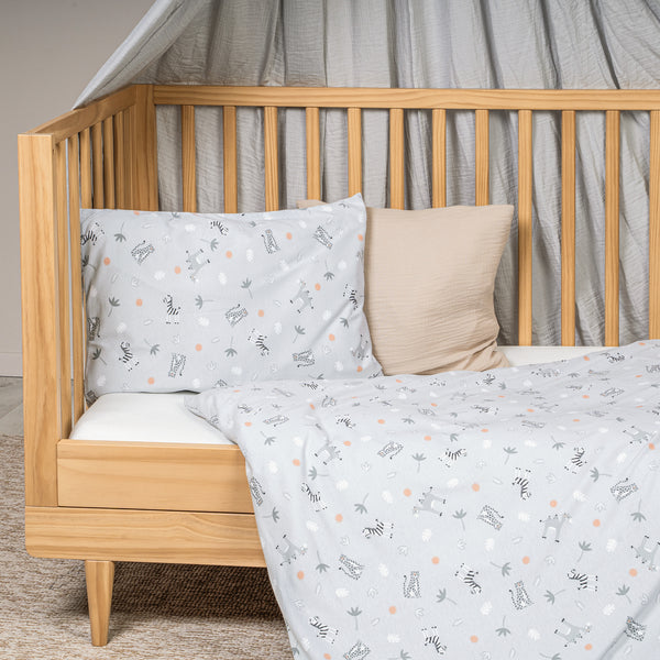 Jersey Bettwäsche Savanne Grau