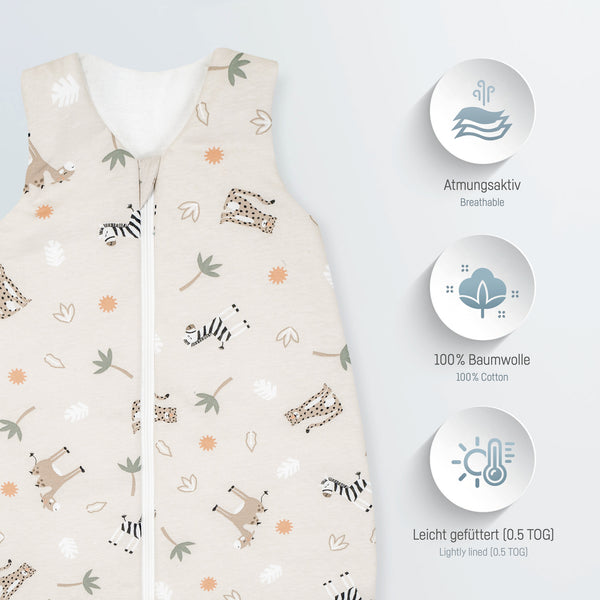 Jersey summer sleeping bag - Savanna Beige