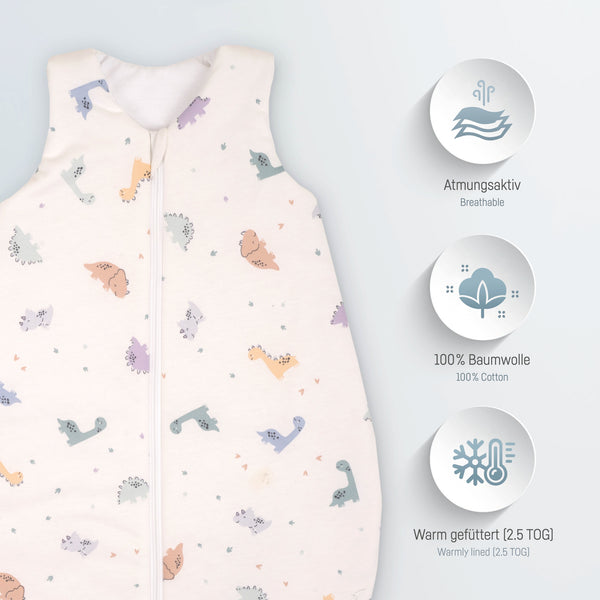 Jersey Schlafsack - Little Dinos