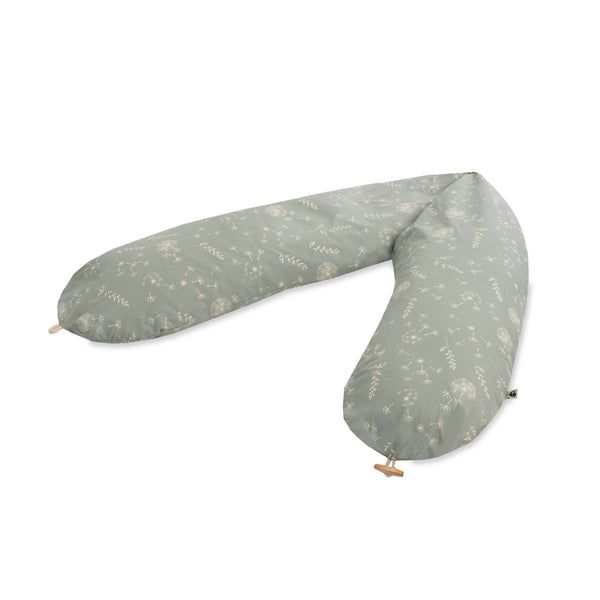 Nursing pillow with button, Organic Wildflower