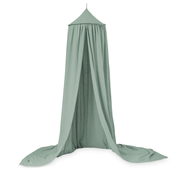 Canopy made of cotton muslin, green