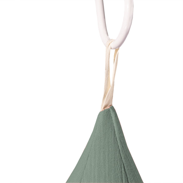Canopy made of cotton muslin, green