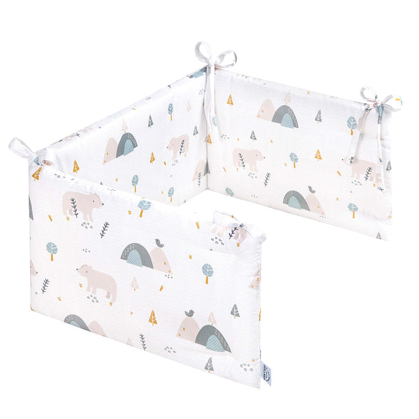 Mountain Bear crib bumper