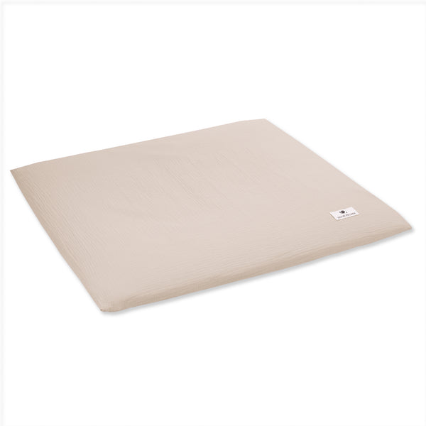 Changing mat cover made of muslin, sand