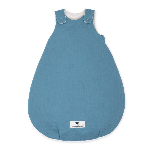 Musselin Babyschlafsack, Blau