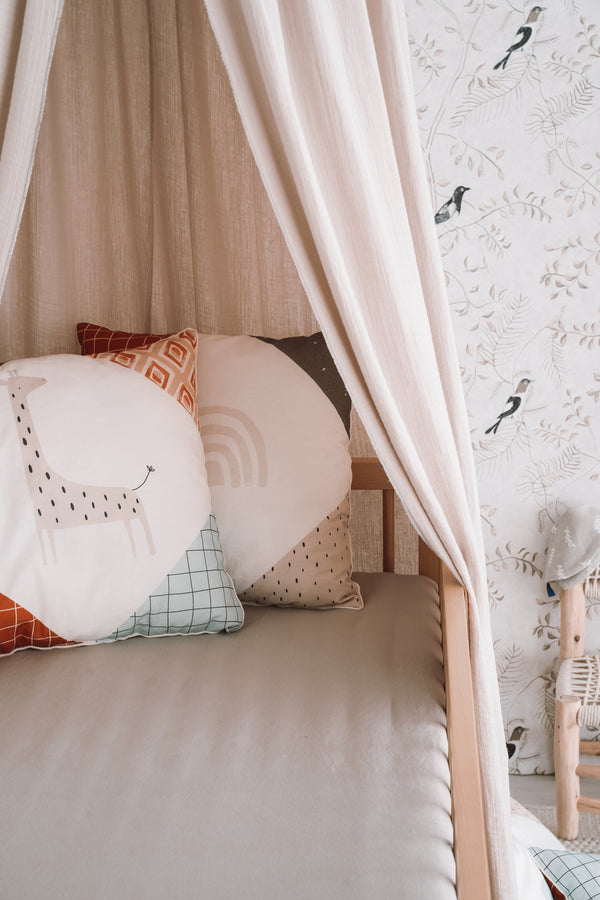 Canopy made of cotton muslin, sand