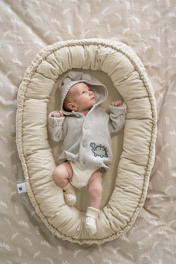 Muslin cuddle nest NIDO, sand