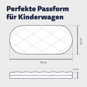Kinderwagenmatratze Allegro 78x36 cm