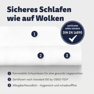 Wiegenmatratze klappbar Allegro 90x50 cm