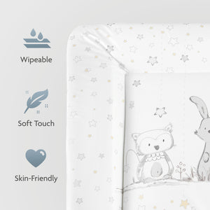 Changing mat "Softy", bunny and owl
