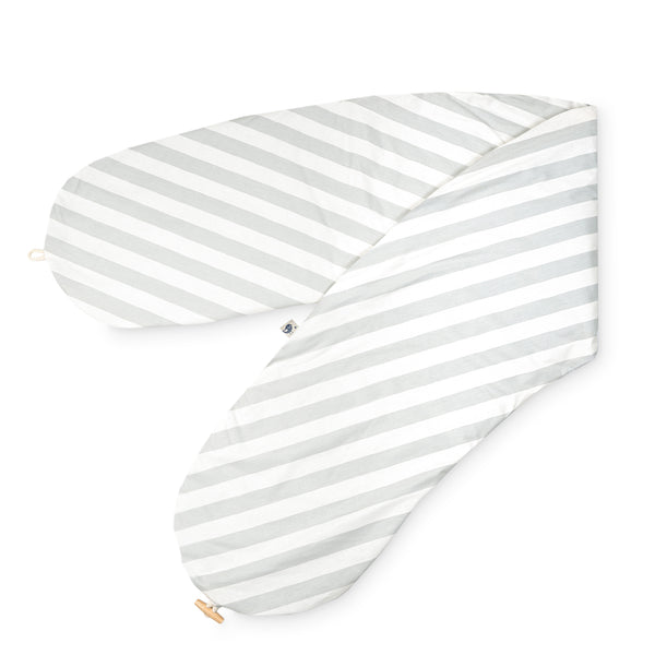 Stillkissenbezug mit Knopf, Organic Stripes