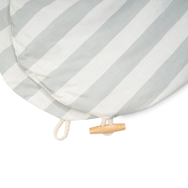 Stillkissenbezug mit Knopf, Organic Stripes