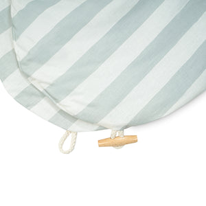 Stillkissenbezug mit Knopf, Organic Stripes