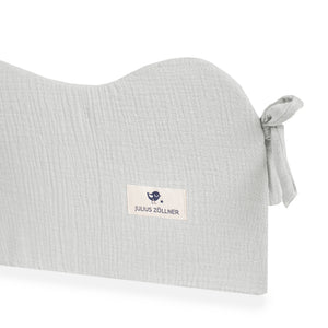 Nestchen Wave S aus Baumwollmusselin, Grey