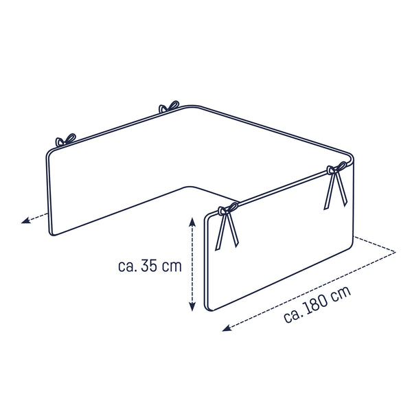 Nest for the baby bed, Patch Rose