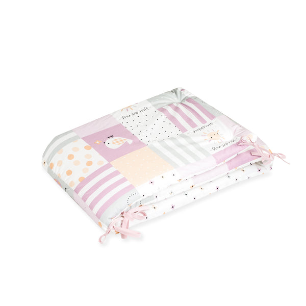 Nestchen für das Babybett, Patch Rose