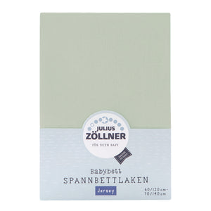 Jersey fitted sheet for baby mattresses 60x120 to 70x140cm, denim
