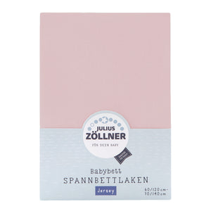 Jersey fitted sheet for baby mattresses 60x120 to 70x140cm, denim