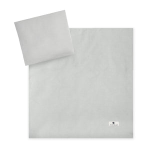 Bettwäsche aus Baumwollmusselin, Grau