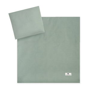 Bettwäsche aus Baumwollmusselin, Grün