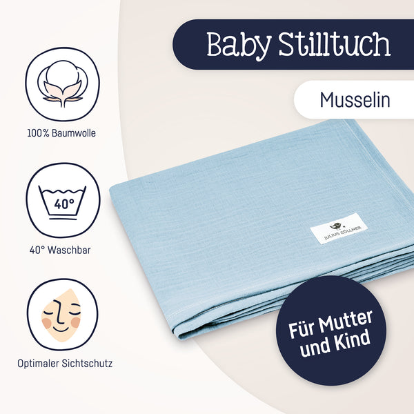 Stilltuch Musselin denim