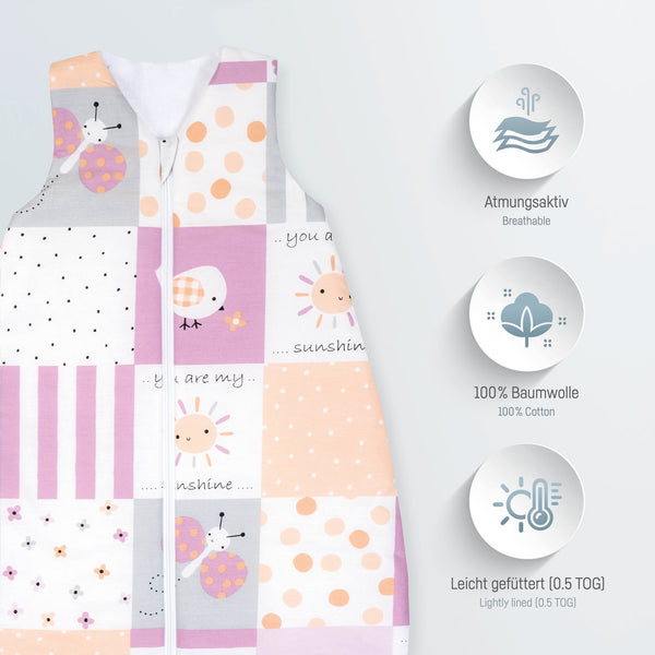 Summer sleeping bag - Patch Rose