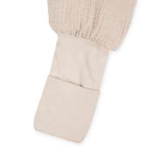 Muslin sleepsuit player, sand
