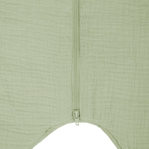 Muslin sleepsuit player, lime