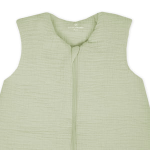 Muslin sleepsuit player, lime