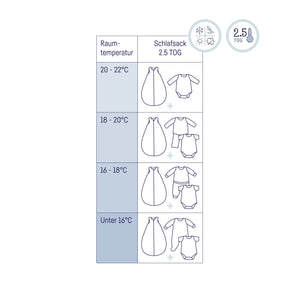 Muslin baby sleeping bag, grey – Julius Zöllner GmbH & Co KG
