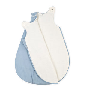 Musselin Babyschlafsack, Denim