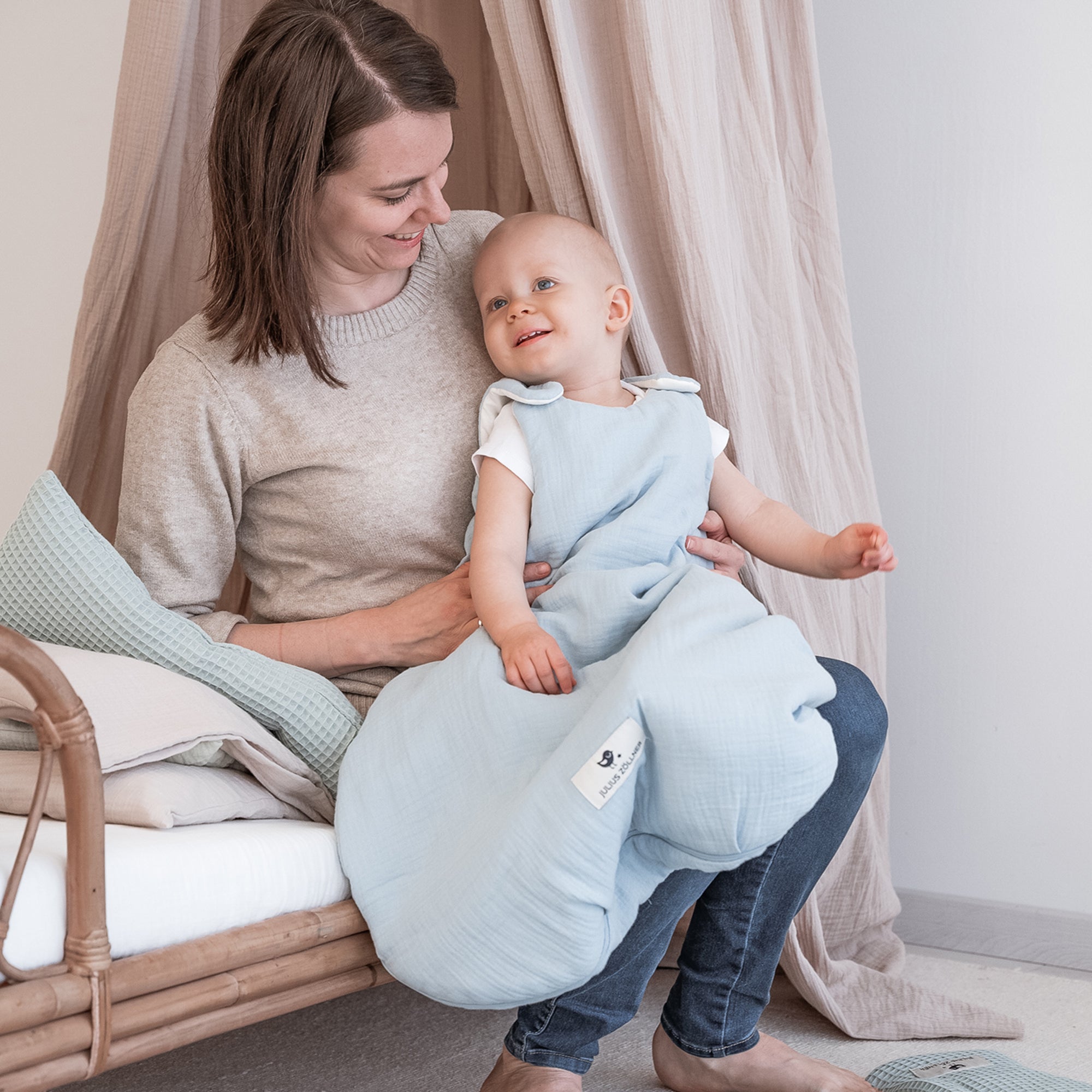 musselin schlafsack julius zöllner Musselin Babyschlafsack, Denim – Julius Zöllner GmbH & Co KG