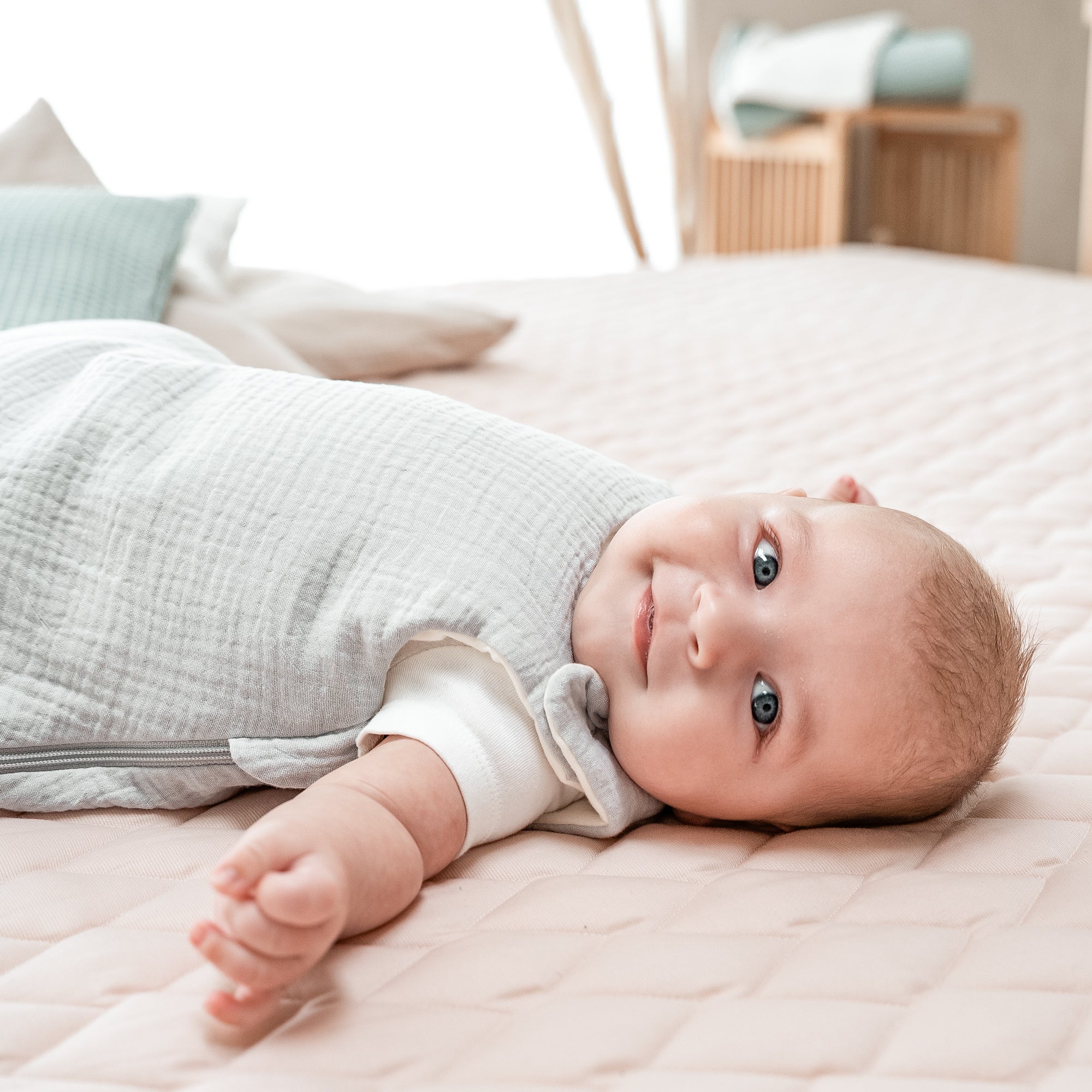zöllner musselin schlafsack Musselin Babyschlafsack, Grau – Julius Zöllner GmbH & Co KG