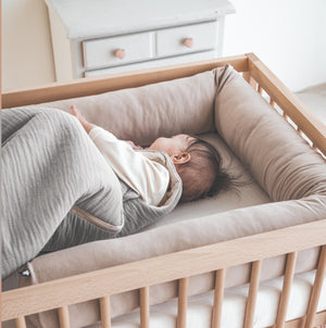 Musselin Babyschlafsack, Grau