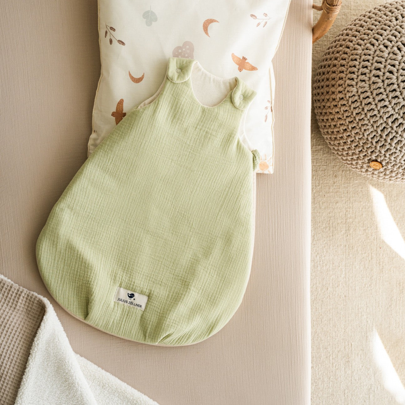 musselin schlafsack julius zöllner Musselin Babyschlafsack, Lime – Julius Zöllner GmbH & Co KG