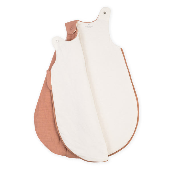 Muslin baby sleeping bag, Dune