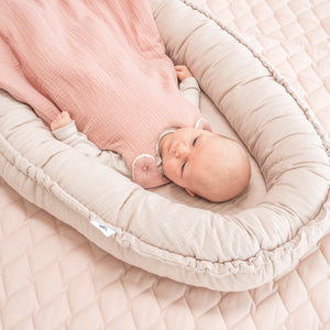 Musselin Babyschlafsack, Dusty Rose