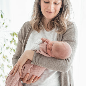 Musselin Sommerschlafsack, Dusty rose