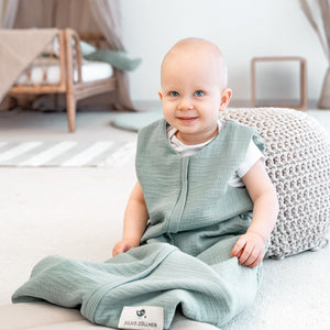 Musselin Sommerschlafsack, Grün